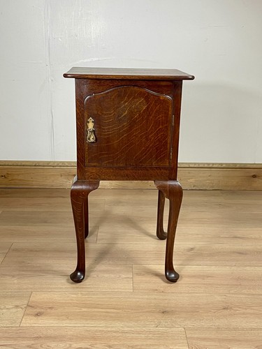 Antique oak bedside - oak,