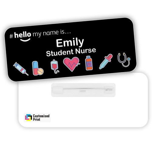 Hello name badge - hello,