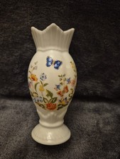 Aynsley Fine Bone China 6" Windsor Vase From Country Garden Collection. Ex Con.