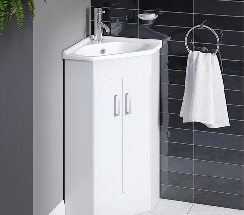 Corner vanity unit - vanity,