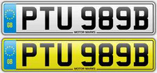 CHERISHED NUMBER PLATE -PTU