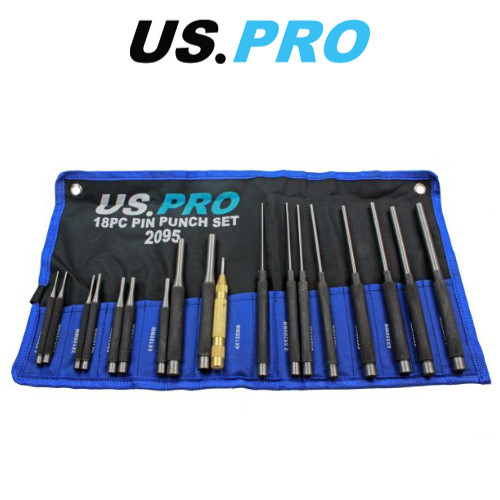 Pro 18pc pin punch set - punch, with