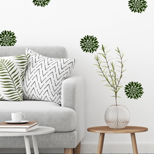 Flowers vinyl wall - wall, art