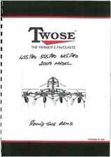 Twose SIP Rotary Tedder Spider 455Pro 555Pro 685Pro Operators Manual Parts List
