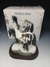 The Leonardo Collection 'work Is Over' Horse Figure Ornament Boxed