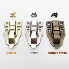 Jewelry Chest Cabinet Wood Box Suitcase Case Trunk Toggle Hasp Latch Clasp Clip