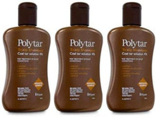 Polytar Scalp Shampoo Coal Tar Solution 4% 150ml x 3 NEW FREE & FAST UK POST!