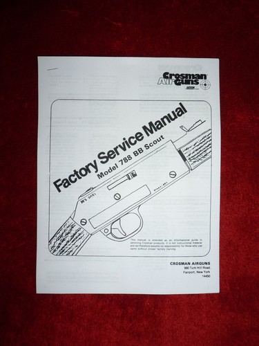 Crosman 788 factory service - 788,