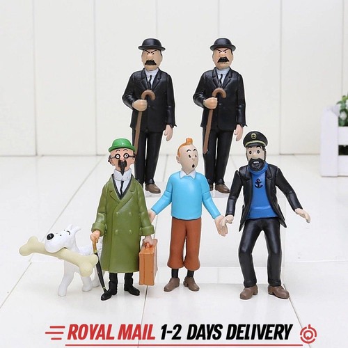 6pcs the adventures tintin - adventures,