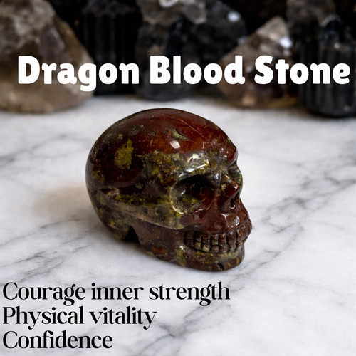 Natural crystal carved skulls - natural,