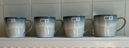 Denby azure haze mugs - x,