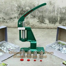 Manual Hand Press Machine Fabric Cover Button With 3 Dies and Free Button