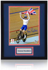 Victoria Pendleton Hand Signed Team GB Official Olympics 10x8'' Photograph COA