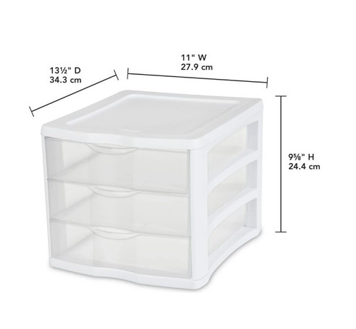 Sterilite desktop drawer 3 - desktop,