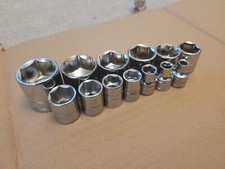 Halfords Advanced 3/8" drive SAE Imperial AF Sockets 1/4" to 1" Professional