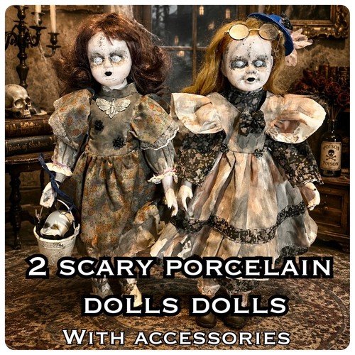 Porcelain horror doll set - 2,