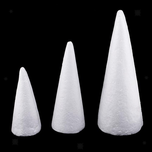 White solid cone foam 3 - white,