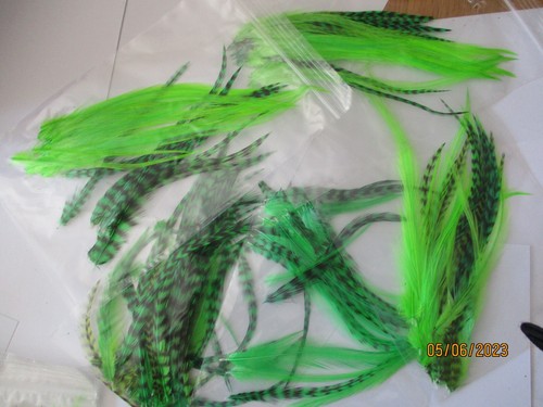 Green mixed cock neck - cock, hackle