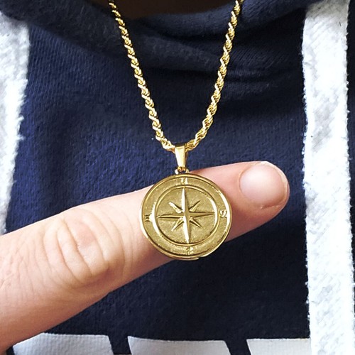 Mens necklace north star - mens,