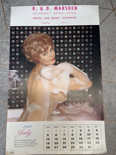Vintage pin calendar - pin, print