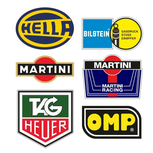 Rally sticker set xxl - set, vintage