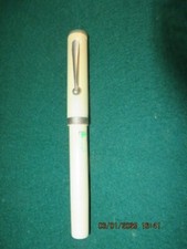 VINTAGE  WHITE SHEAFTER  NO NONSENSE PEN IN WELL USED COND