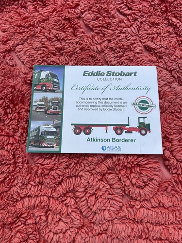 Eddie stobart certificate - stobart,