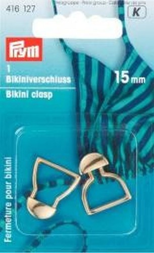 Metal bikini closure mm - bikini, 15