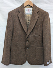 Mens Rust Brown Harris Tweed