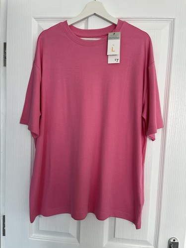 Ladies pink shirt size large - ladies,