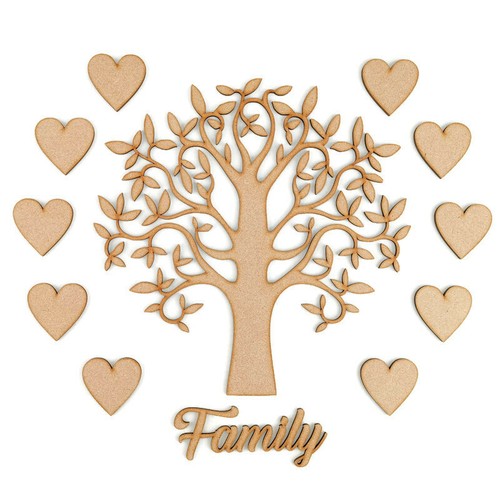 Family tree set - laser, cut