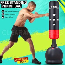 Free Standing Boxing Punch Bag 5.5ft Heavy Duty Dummy Martial Art Kick MMA UFC