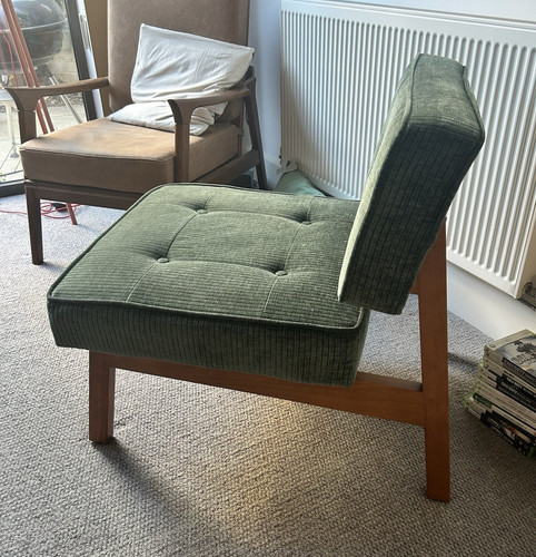 Green upholstered accent - green,