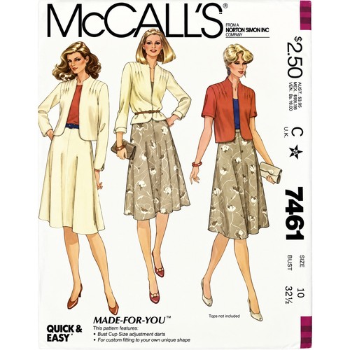 Mccalls sewing pattern - mccalls, 7461