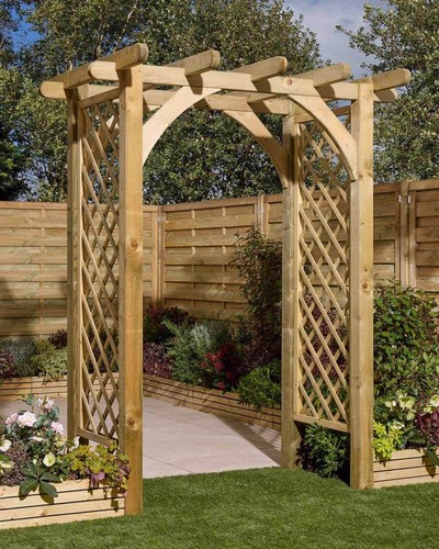 Wooden garden arch cheltenham - wooden,