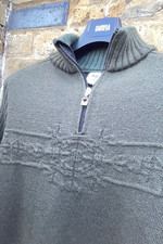  MEN'S DALE OF NORWAY QUARTER ZIP WOOL TOP LGE PIT TO PIT 22 INCHES HARDLY WORN!