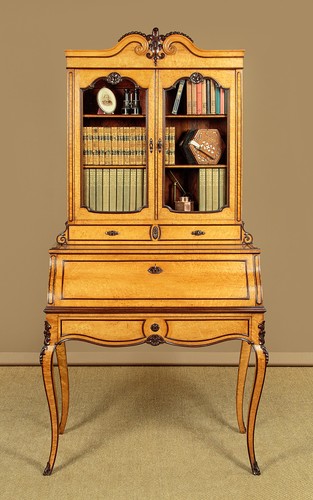 Antique birdseye maple bureau - antique,
