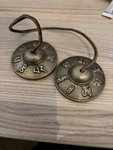 Tibetan dingsha cymbals 6cm - tibetan,