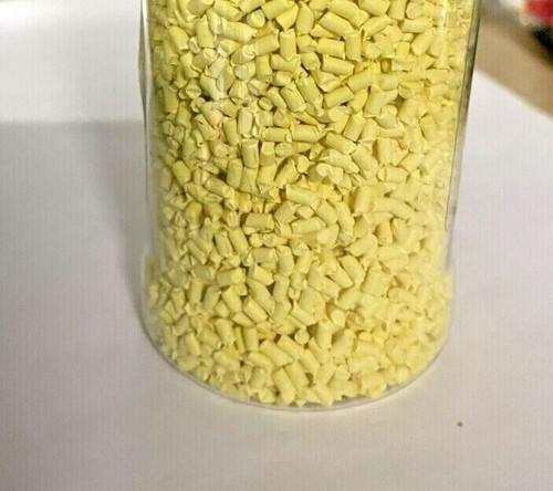 Plastic chips yellow - plastic, 50g