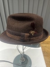 Brown Fur Felt Wool Trilby