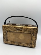 Roberts New Revival RD250 FM/MW/LW Radio Customised Gold & Brown TESTED WORKING