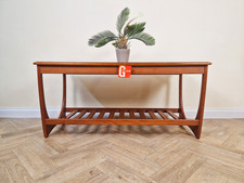 V. Wilkins For G Plan Brasillia Vintage Mid Century Solid Teak Coffee Table
