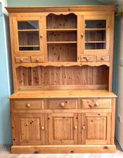 Traditional Solid Pine Dresser 5' wide x 6' 10" tall