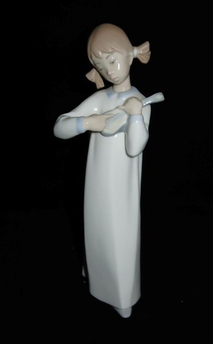 Lladro spain 4871 girl - girl, w/