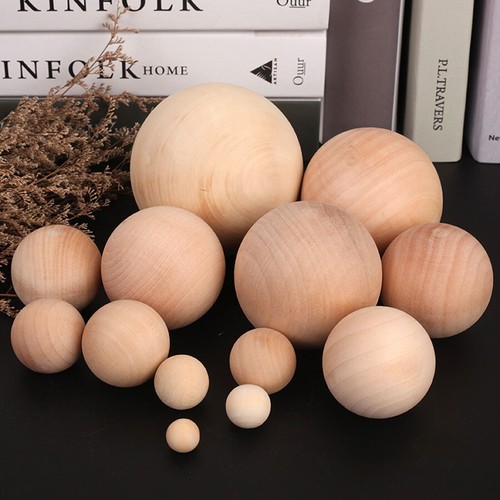 Wooden balls natural craft - wooden,