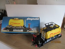 Playmobil Railway Train Car Fuel Tanker "Shell" Wagon 4107