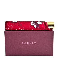 Radley Umbrella Red Compact Folding Handbag Umbrella - Gift Boxed -Radley Joker 