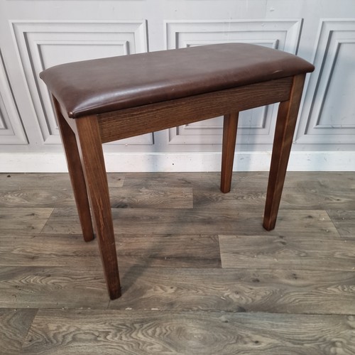 Vintage wooden piano stool - piano,