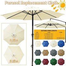 2m Large Parasol Umbrella