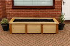 Handmade Large Raised Wooden Garden Pond 235x80x55